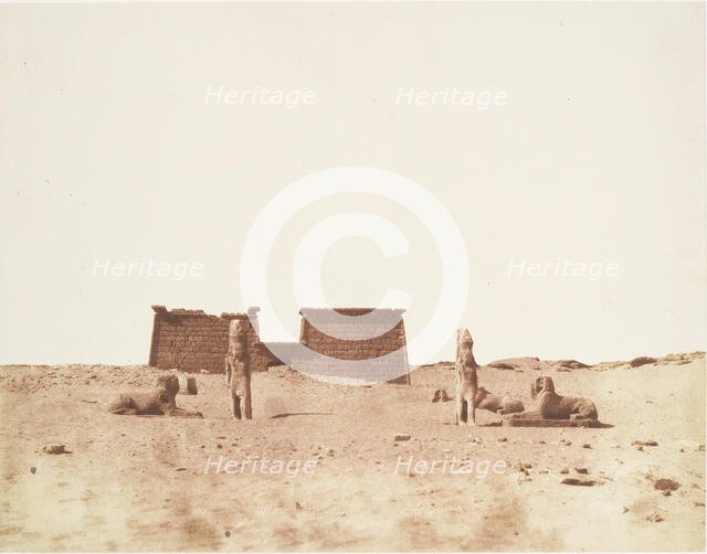 Sébôuah, Vue Générale du Temple, published 1851. Creator: Félix Teynard.