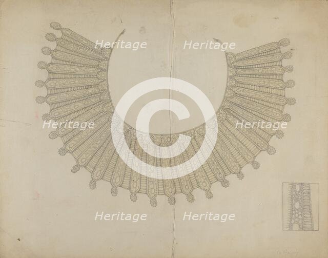 Lace Collar, c. 1937. Creator: Grace Halpin.