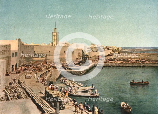 ''Port de Casablanca; Afrique du nord', 1914. Creator: Jules Gervais-Courtellemont.