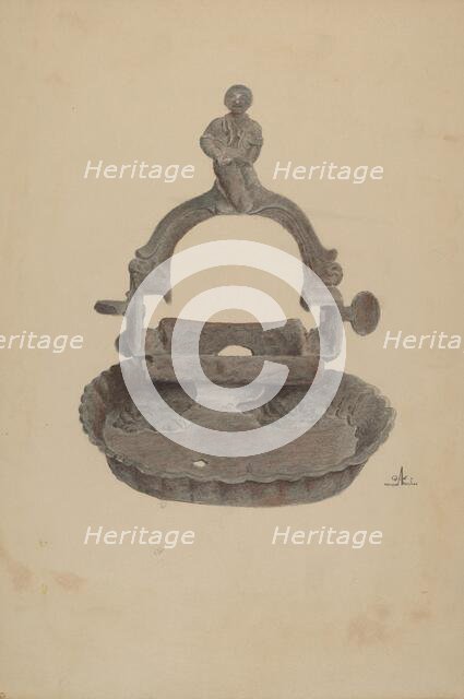 Foot Scraper, c. 1938. Creator: Ralph Atkinson.