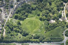 The Bull Ring, a Roman amphitheatre earthwork in Cirencester, Gloucestershire, 2023. Creator: Robyn Andrews.