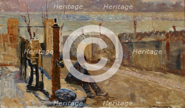 Embankments of the Vistula, between 1900-1904. Creator: Jacek Malczewski.