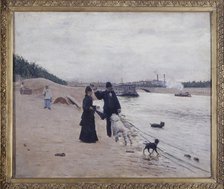 The banks of the Seine, c1880. Creator: Jean Beraud.