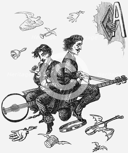 'A Voice from the Spirit-Woolsack', 1865. Artist: Unknown