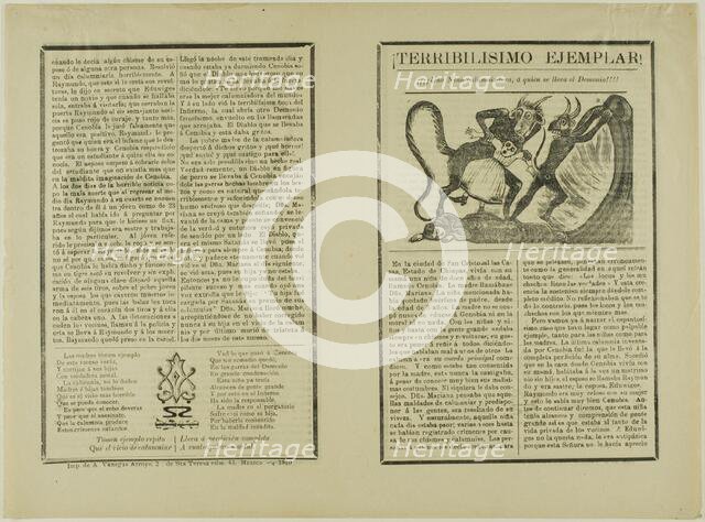 Very Terrible Example!, 1910. Creator: José Guadalupe Posada.