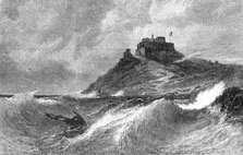 "A Fresh Gale - Mount Orgueil, Jersey", by E. Hayes...Society of British Artists..., 1869. Creator: Unknown.