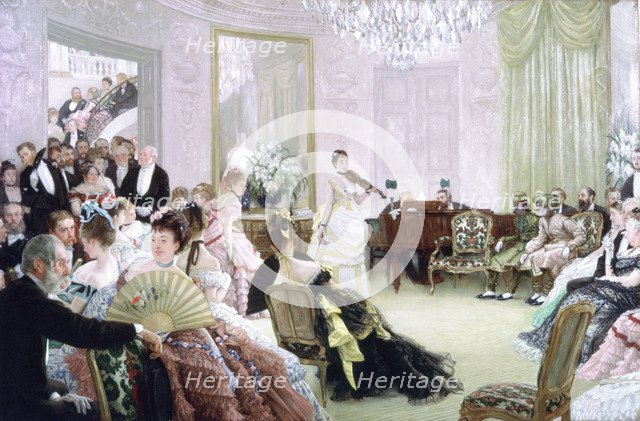 'Hush!', (The Concert), c1875. Artist: James Tissot