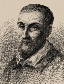 Portrait of the composer Gregorio Allegri (1582-1652), . Creator: Deblois, Charles Alphonse (1822-1883).