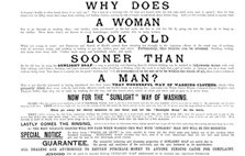 Advertisement for Sunlight Soap, 1890. Creator: Unknown.