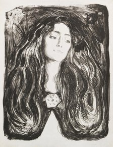 The brooch. Eva Mudocci , 1903. Creator: Munch, Edvard (1863-1944).