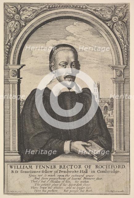 William Fenner, Rector of Rochford, 1656. Creator: Wenceslaus Hollar.