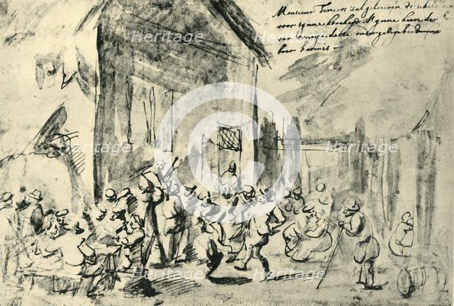 Country dance, mid-late 17th century, (1943). Creator: David Teniers II.