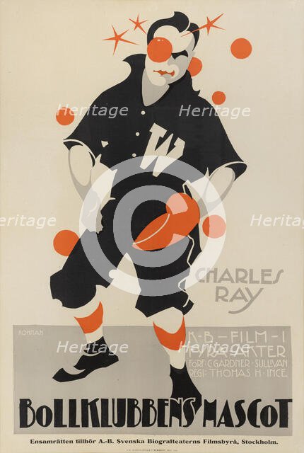 Movie poster "The Pinch Hitter" by Victor Schertzinger, 1919. Creator: Rohman, Eric (1891-1949).