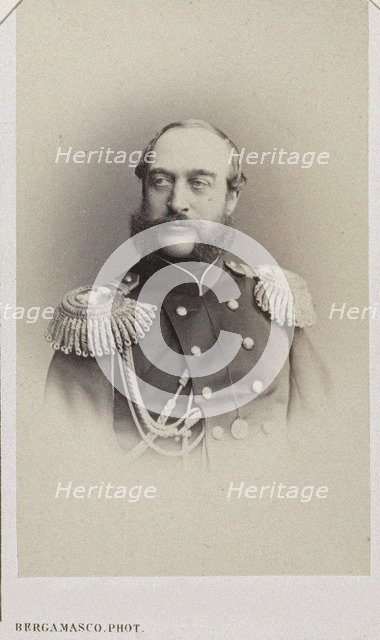 Portrait of Duke Georg August of Mecklenburg-Strelitz (1824-1876), c. 1870.