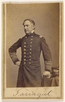 Admiral David Glasgow Farragut, about 1865. Creator: Mathew Brady.