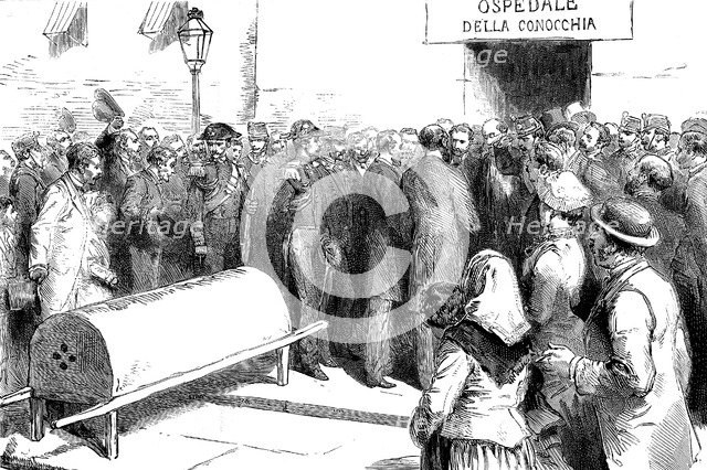 Cholera epidemic in Naples. Artist: Unknown