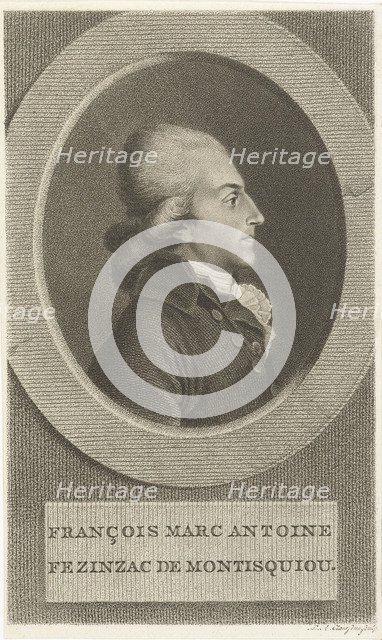 François-Xavier-Marc-Antoine de Montesquiou-Fézensac (1756-1832) , 1790s.