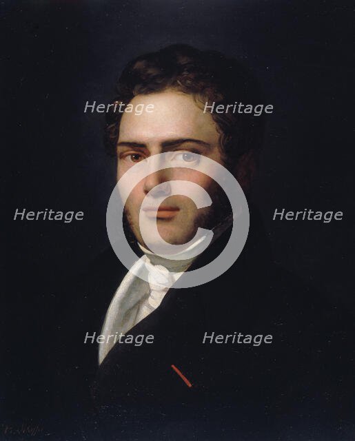 Portrait of Saint-Amand Bazard, 1821. Creator: Henry Scheffer.