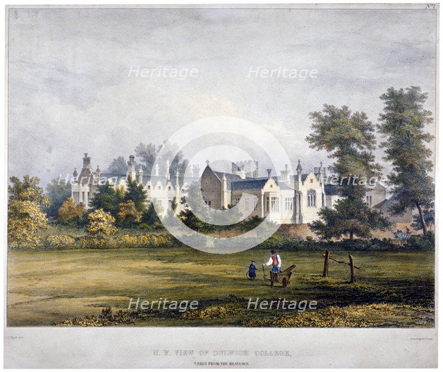 Dulwich College, London, c1830. Artist: Standidge & Co