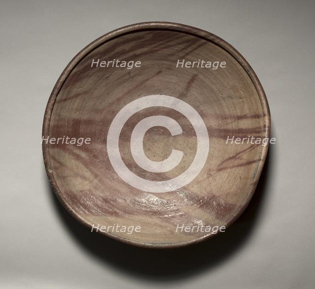 Plate: Bizen Ware, late 16th Century. Creator: Unknown.