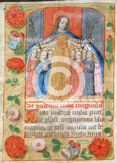 The 11,000 Virgins, Church of St Esprit, 15th century. Artist: Unknown