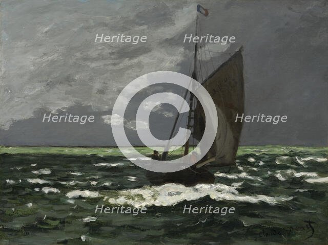 Seascape, Storm, 1866. Creator: Claude Monet.