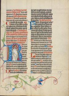 Initial R: The Resurrected Christ; Collegium Ducale, about 1420-1430. Creator: Master Michael.