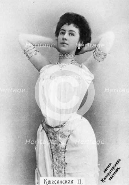 Matilda Kschessinska as Princess Aspicia in the ballet The Pharaoh's Daughter Artist: Anonymous  