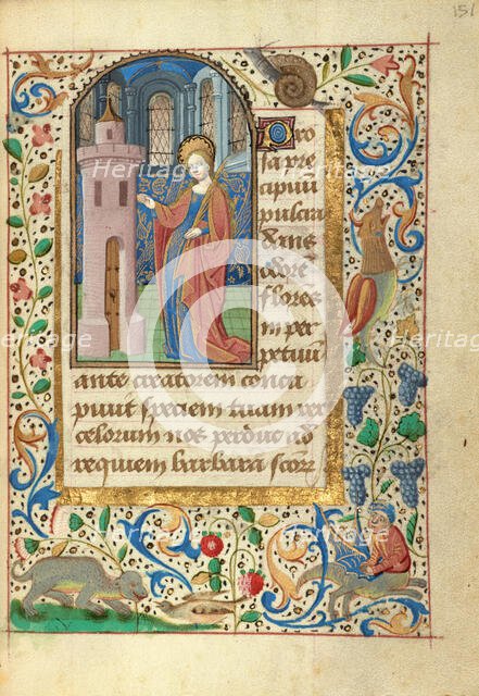 Saint Barbara; Prayer Book of Charles the Bold, about 1480-1490. Creator: Unknown.