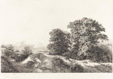 Oaks in the Vaux de Cernay, 1840. Creator: Eugene Blery.