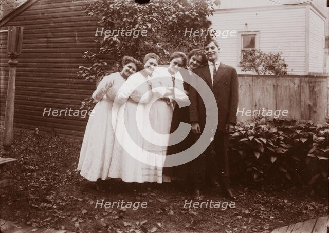 Untitled (Herbert Hotter and Girlfriends, Detroit, Michigan), between 1910 and 1935, printed c1975. Creator: Wendell Hotter.