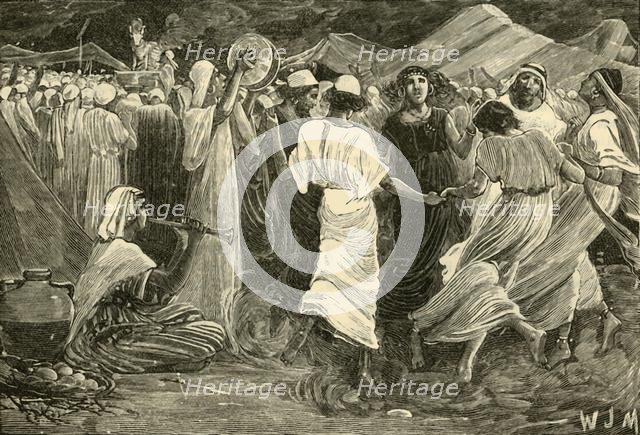 'Aaron and the Israleites Worshipping the Calf', 1890.   Creator: Unknown.