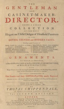 Gentleman and Cabinet-Maker's Director, 1755. Creators: Matthew Darly, Johann Sebastian Muller, Tobias Müller, Joseph Champion.