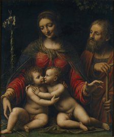 The Holy Family with John the Baptist. Artist: Luini, Bernardino (ca. 1480-1532)