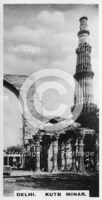 Kutb Minar, Delhi, India, c1925. Artist: Unknown