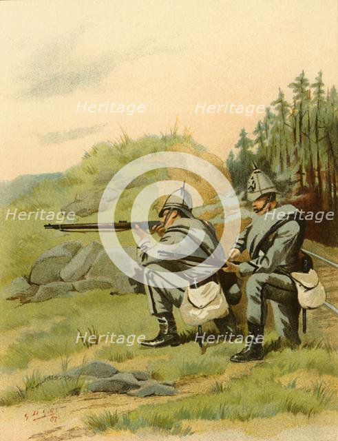 'The 20th Middlesex (Artists) - Volunteers', 1890. Creator: Godfrey Douglas Giles.