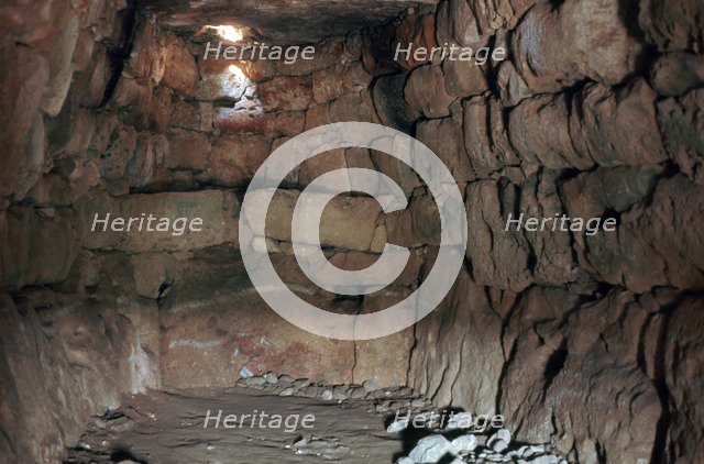Menorca Naveta d'es Tudons, interior view, c.2000 BC Artist: Unknown