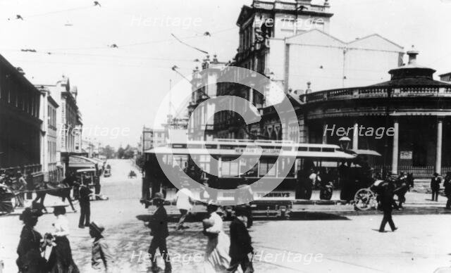 Electric tram, c1900s. Creator: Unknown.
