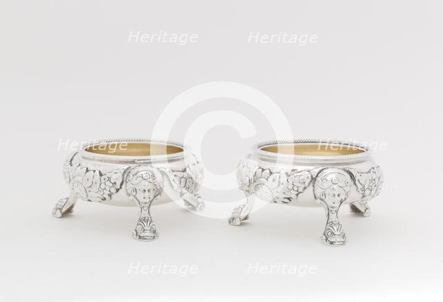Pair of Salts, 1790/95. Creator: Joseph Richardson.