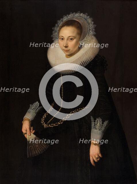Portrait of Maria Overrijn van Schoterbosch (1599/1600-38), 1622. Creator: Cornelis van de Voort.