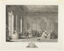 The Assembly in the Drawing Room, n.d. Creator: François Nicolas Barthélemy Dequevauviller.