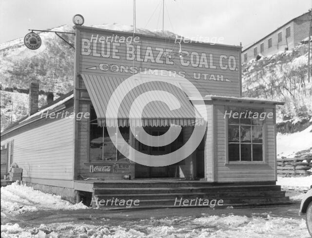 Company store in coal town, Consumers, near Price, Utah, 1936. Creator: Dorothea Lange.