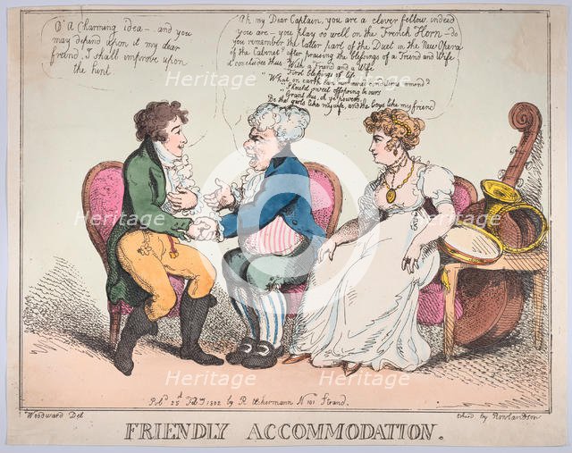 Friendly Accommodation, February 25, 1802., February 25, 1802. Creator: Thomas Rowlandson.
