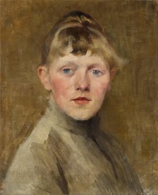 Self-Portrait, 1884-1885. Creator: Schjerfbeck, Helene (1862-1946).
