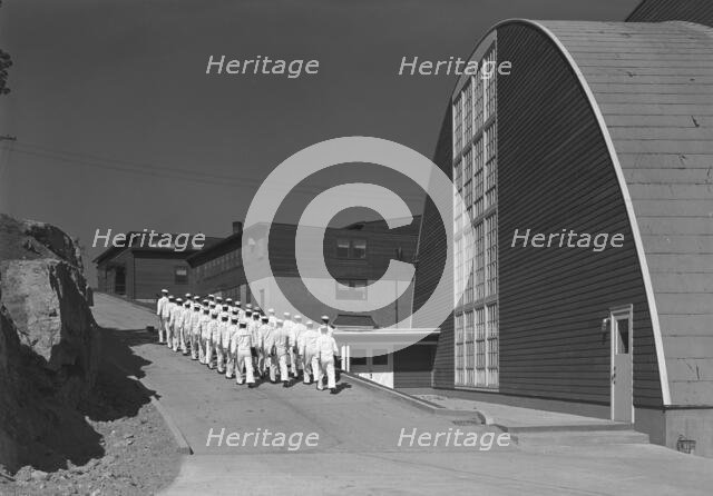 U.S. Coast Guard Academy, Reserve Cadet Buildings, New London, Connecticut, 1943. Creator: Gottscho-Schleisner, Inc.