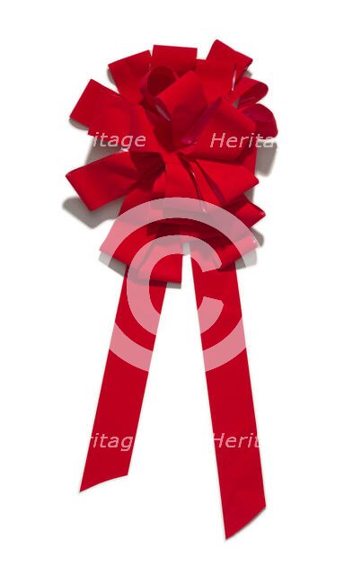 Red bow from the car giveaway episode of The Oprah Winfrey Show, 2004. Creator: Unknown.