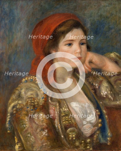 Girl in a Spanish Jacket, c. 1900. Creator: Renoir, Pierre Auguste (1841-1919).