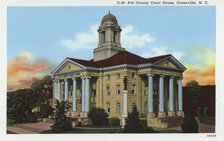 Pitt County court house, Greenville, North Carolina, USA, 1940. Artist: Unknown