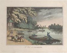 A View near Richmond, from "Sketches from Nature", 1822., 1822. Creators: Thomas Rowlandson, Joseph Constantine Stadler.
