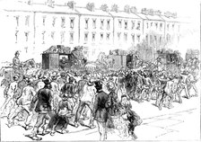 The engineers' strike at Newcastle: arrival of foreign workmen, 1871. Creator: Unknown.